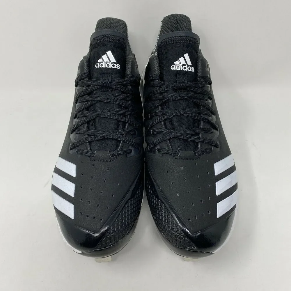 Adidas Icon Bounce Low Metal Softball Cleats Womens size 7.5 Black‎ white CG5189